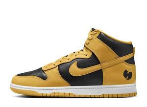 Wu-Tang Clan × Nike Dunk High Retro PRM "Black and Pollen" 23cm HJ4320-001