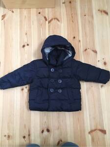 babyGap ベイビーギャップ 中綿ジャケット 12-18months NAVY ネイビー 紺 フード脱着可