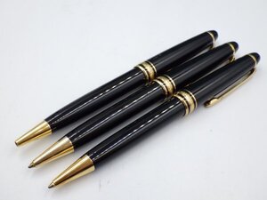 27404Bb【1円スタート】Mont Blanc モンブラン マイスターシュテュック ボールペン ツイストタイプ 3本まとめ