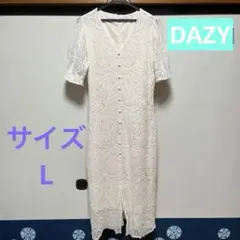 美品❣️完売商品❣️DAZY 半袖レディースワンピースドレス　サイズL