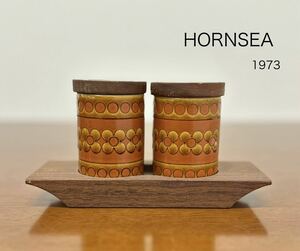 KCK258 イギリス ヴィンテージ Hornsea ホーンジー レトロポップ ソルトアンドペッパー 調味料入れ 陶器 アンティーク 英国製 tableware