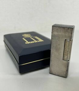 1円~ dunhill ダンヒル ガスライター 喫煙具 ライター シルバーカラー ローラー 喫煙グッズ 着火・火花未確認 売り切り6-30