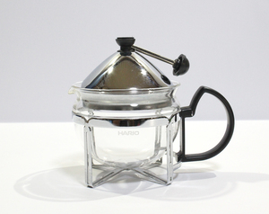 HARIO ハリオ 茶王 2人用 シルバー　TEA MAKER CHAOR チャオール 中古 ya0534