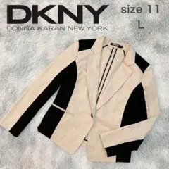 美品◇DKNY ダナキャランニューヨーク バイカラー テーラードジャケット