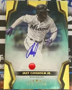 topps Jazz Chisholm Jr. auto /75 チザムjr