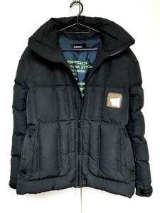 DIESEL ディーゼル ダウン ジャケット W-PETR JACKET / 定価 74.800円/size:XS(M相当)/ブラック/メンズ