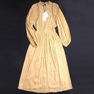 22SS【タグ付・新品・定価97,900円】ISABEL MARANT ETOILE JAENA DRESS マキシドレス 36 HONEY イザベルマランエトワール ワンピース