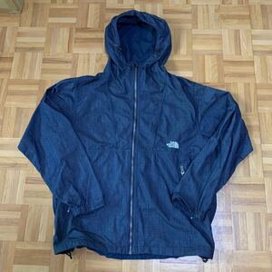 THE NORTH FACE ノースフェイス ナイロン デニム コンパクト ジャケット マウンテンパーカ NP22136 S ネイビー