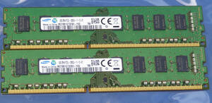 デスクトップPC用 DDR3Lメモリ SAMSUNG PC3L-12800U-11-13-B1 8GBx2 計16GB 中古動作品