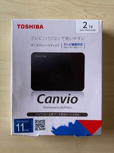 ★東芝 Canvio ポータブルハードディスク 2TB (HD-TPA2U3-B)★ 未開封品