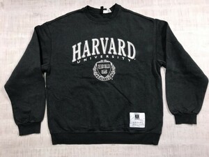 エイチアンドエム H&M アメカジ カレッジ ハーバード大学 スウェットトレーナー プルオーバー レディース コットン混 XS グレー