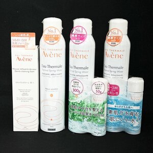 未使用 Avene アベンヌ ウオーター 化粧水(敏感肌用) 300g×3本 携帯サイズ×2本 ＋ スキンバランスフォーム SS 泡状洗顔料 150ml [E1196]