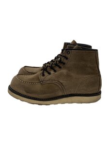 RED WING◆レースアップブーツ・モックトゥ/27cm/BRW/スウェード//