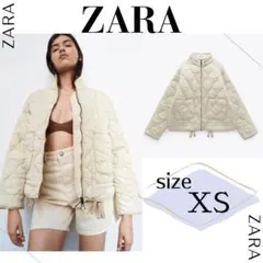 ✨完売品✨ ZARA ザラ キルティング ジャケット アイボリー XSサイズ