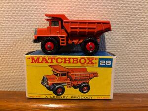 激レア　１円スタート　当時物　蔵出し　MATCHBOX マッチボックス　レズニー　28 MACK DUMP TRUCK 絶版　英国製 ダンプカー