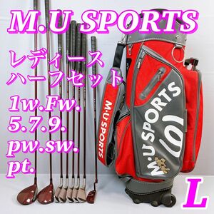 M.U SPORTS / MIEKO UESAKO / ミエコ ウエサコ / レディースハーフセット　エムユースポーツ