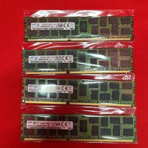 【4枚/計64GB】Samsung DDR3L-12800R 16GB ECC Registered サーバー メモリ ECC REG DDR3-1600 RDIMM