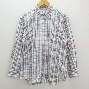 ◆ チャップス/CHAPS RALPH LAREN チェック柄 長袖BDシャツ ◆ マルチカラー 【メンズM】MENS/64【中古】■