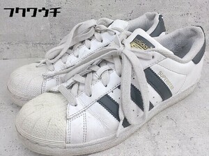 ◇ adidas アディダス C77124 SUPERSTAR スーパースター スニーカー シューズ 24.5ｃｍ ホワイト ブラック レディース