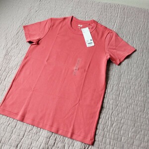 1点のみ● 未使用 タグ付 ユニクロ uniqlo U クルーネックT レディース L 17 red 半袖 Tシャツ●ネコポス 送料無料