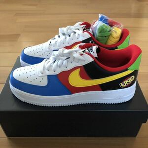 NIKE AIR FORCE1 ’07 QS UNO ナイキ エアフォース1 ウノ アデトクンボ コラボ マルチ US8.5 26.5cm 国内正規品 新品未使用 限定 完売 レア