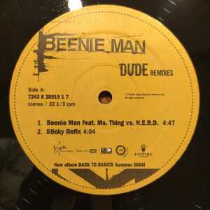 Beenie Man / Dude (Remixes)　[Virgin Records - 7243 8 38919 1 7]