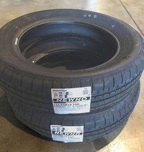 (JI035.7.1) 送料無料 [2本セット] BRIDGESTONE NEWNO　155/65R14 75H 2024年製造 室内保管 155/65/14 夏タイヤ