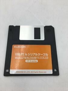 l【ジャンク】ELECOM USB PC to シリアルケーブル Windows98/Me/2000用ドライバディスク フロッピーディスク UC-S series