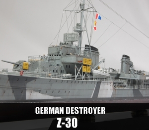 1/350 ドイツ海軍駆逐艦 Z-30 精密塗装完成品