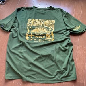 KOZ トーマン　Tシャツ　4Lサイズ　中古品　モスグリーン　コブラツイスト　大久保幸三