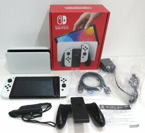 【649-3853k】 Nintendo Switch　有機ELモデル　ホワイト 現状品