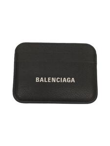 BALENCIAGA◆パスケース/レザー/BLK/無地/メンズ/594548