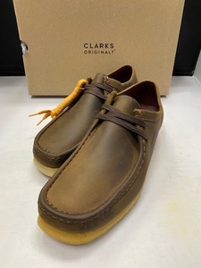 【訳あり新品】Clarks Wallabe Beewax 26156605 UK8.5 26.5cm クラークス ワラビー ビーズワックス オックスフォード 
