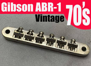 -1500円クーポン利用可 ★ 70s ★ Gibson ABR-1（PAT.NO.2,740,313）1970’s Bridge 【検】 ギブソン ブリッジ Les Paul Vintage クローム