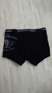 ヒステリックグラマー　HYSTERIC GLAMOUR　ボクサーパンツ　黒　ブラック　送料無料