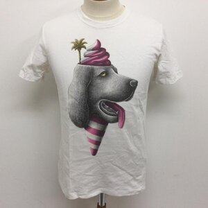 ディーゼル Nicolas Barrome 犬プリント 半袖Tシャツ Tシャツ Tシャツ S 白 / ホワイト プリント