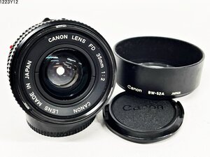 Canon キャノン FD 35mm 1:2 一眼レフ カメラ レンズ BW-52A フード 1223Y12-12