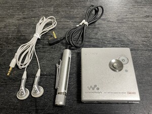 再生OK★SONY NetMD MDLP対応 MZ-NE810/RM-MC35ELK ポータブルMDヘッドホンプレイヤー WALKMAN