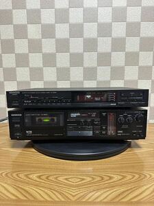 KENWOOD ケンウッド カセットデッキ KX-880D / ステレオチューナー KT-1010F AM/FM オーディ 2台セット ※通電確認済み