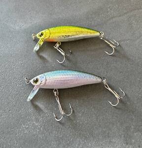 ベビーミノー 45SP & 45F 未使用 2個 セット ラッキークラフト BAVY MINNOW LUCKY CRAFT BABY ミノー バス釣り 管釣り 引退 