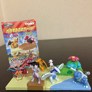 箱廃棄 ポケモンミニフィールド 全4種 リザードン グラードン デオキシス ミュウツー ミュウ フシギバナ ルギア カメックス フィギュア