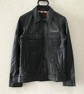 ※ ネイバーフッド NEIGHBORHOOD BLACK ICON URBAN GARMENT 102TNNH-JKM06 ラムレザー 羊革 ジップジャケット ブルゾン S 　　　　BJAI.AB