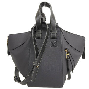 ロエベ LOEWE ハンモックスモール 2WAYバッグ ハンドバッグ ショルダーバッグ レザー ネイビー×ブラック 387.12KBN60 中古 新入荷 OB1612