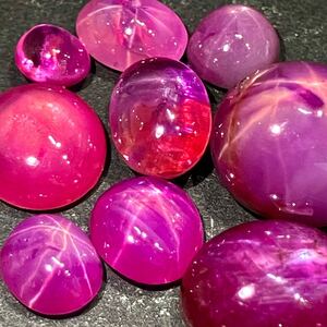 1円〜!!☆天然スタールビーおまとめ17.5ct☆f 約3.5g ルース 裸石 宝石 ジュエリー jewelry コランダム corundum star ruby 紅玉 w2ヤ13