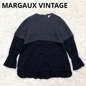 MARGAUX VINTAGE マルゴーヴィンテージ 異素材 レイヤード風