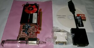 【中古】512 MB HP 608528001 ATI FirePro v3800 PCI Express 2.0 x16 DDR III DVI