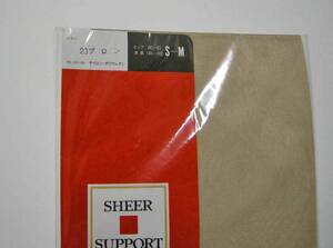 【未使用品】　SHEER　SUPPORT (シアーサポート) ＊ストッキング＊　S～Mサイズ　ブロン　　　☆　☆　ナイガイ