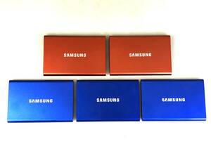 ☆SAMSUNG サムスン 外付けポータブルSSD T7 MU-PC500（500GB）5台セット♪