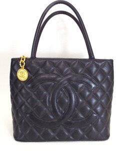 CHANEL シャネル 復刻トート BLACK ゴールド金具 マトラッセ