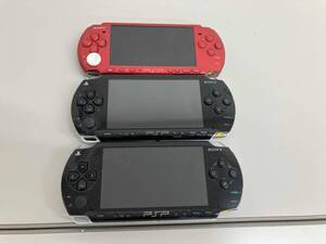 ジャンク 【初期化済み・通電確認済み】SONY PSP PSP-1000×2台　PSP-3000×1台　本体のみ